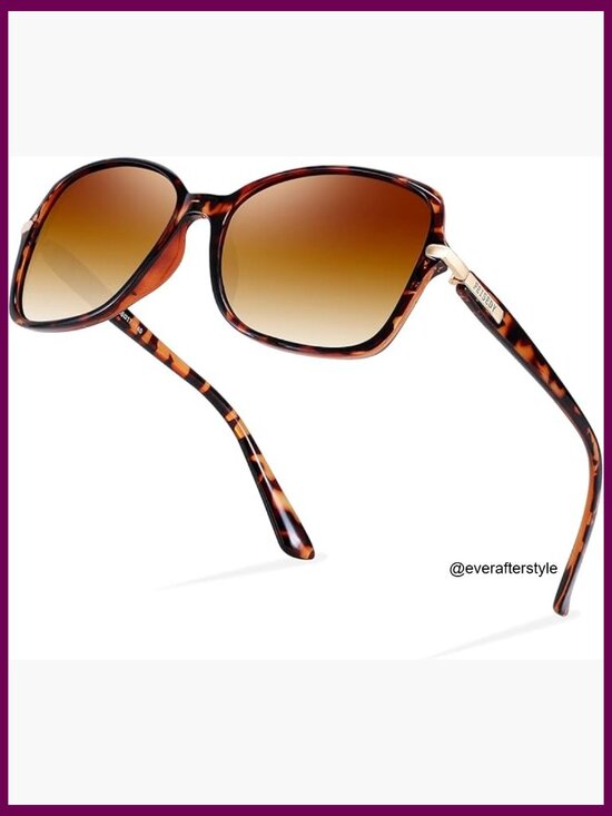 Polarized Square Frame Sunglasses with UV400 Protection main image 6